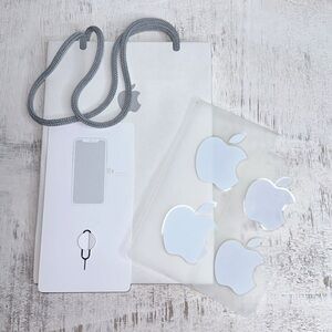Apple Shopping Paper Bag with Apple Stickers